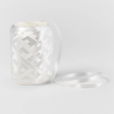 3/16" Curl Ribbon White 70ft - Wondershop™