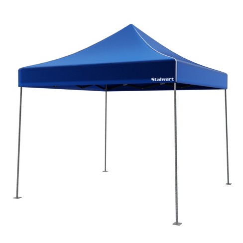 Crown Shades 10x10ft Instant Pop Up Folding Shade Canopy w/Carry Bag, Blue  