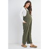 Hello Miz Women's Straight Leg Adjustable Maternity Overalls - 3 of 4