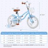 Costway 18'' Kids Bike Toddler Bicycle with Training Wheel Kickstand for 4-8 Years Old Purple/Pink/Turquoise/Blue/Beige/Green - 3 of 4