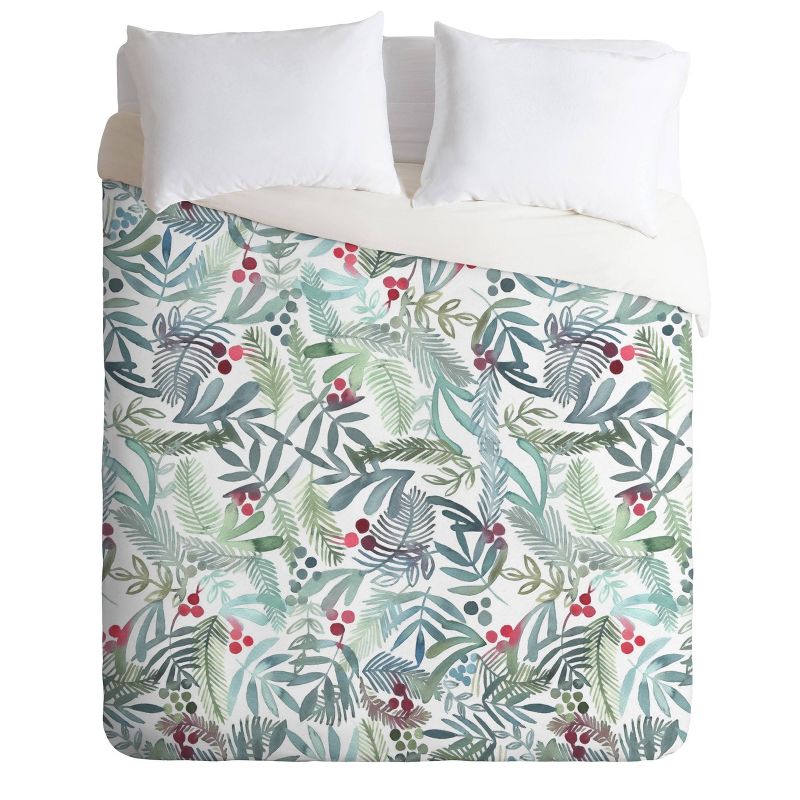 Dash and Ash Ferns and Holly Duvet Set, 1 of 6