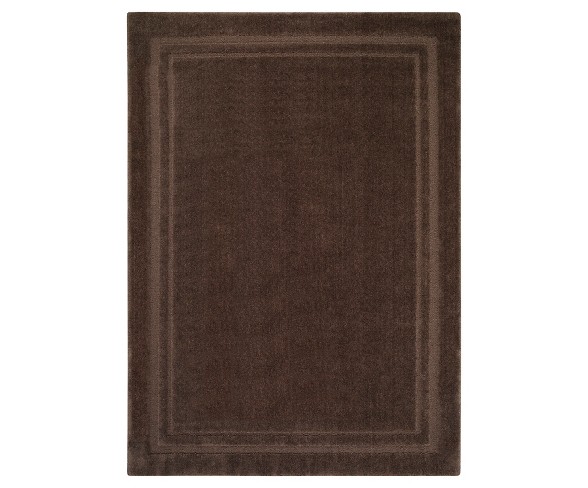 Lisbon Border Area Rug - Chocolate (5'X7')