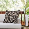 26"x26" Deny Designs Daily Regina Designs Zebra Outdoor Throw Pillow: Abstract Pattern, Square Shape, Polyester Fill - 2 of 4
