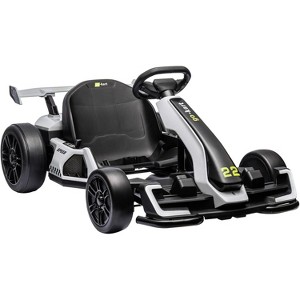coucheta 24V Kids Go Kart, 300W Powerful Electric Drift Kart Car with Adjustable Seat, IDE On Toy with 4 Speed Mode, Eva Tire, for Age 6-12 - 1 of 4