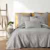 Beckett Light Gray Euro Sham Set of 2 - Levtex Home - 3 of 3