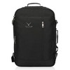 Hynes Eagle 38L Carry on Backpack Wristlet Wallet Set-Black - 2 of 4