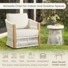 Spruce & Spring Outdoor Wood Patio Furniture Swivel Chair - 2 of 4