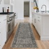 Area Rug Floral Vintage Print Floor Cover Low Pile Carpet - 2 of 4
