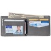 Alpine Swiss Mens Nolan Bifold Commuter Wallet Cowhide Leather RFID Safe Comes in a Gift Box - 3 of 4