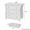 3 Dresser for Bedroom, 29.3 in Tall Drawer Dresser w/Storage Freestanding, Wooden Closet Storage Chest for Living Room, Bedroom, Entryway - 2 of 4