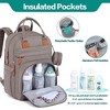 BabbleRoo Diaper Bag Backpack for Stylish Parents, Spacious Baby Bag, Versatile Baby Diaper Bag - 3 of 4