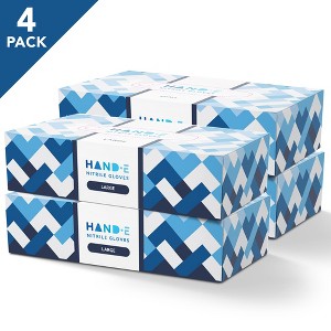 Hand-E Disposable Blue Nitrile Medical Exam Gloves - Subtle Box, Perfect for Cleaning & Medical Use - 1 of 4