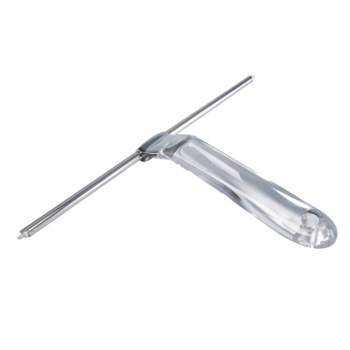 Shower Squeegee with Clear Acrylic Handle Stainless Steel - Bath Bliss