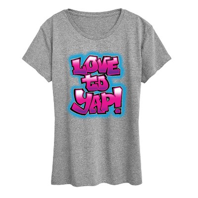 Women's - Instant Message - Love To Yap Short Sleeve Graphic T-Shirt