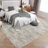 Modern Washable Rugs Abstract Area Rug Non Slip Low Pile Accent Rugs for Living Room Bedroom - 2 of 4