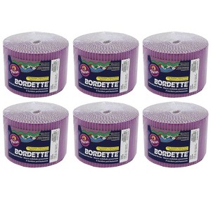 Bordette 50' x 2-1/4" Scalloped Border Violet 6 Rolls (PAC37336-6) - 1 of 2