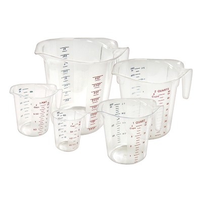 Norpro 1 Plastic Measuring Cup, Multicolored 1 Cup, 2 Cup, 4 Cup Volume (3  Pack) : Target