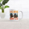 Crazy Dog T-Shirts Hike More Worry Less Mug Funny Sarcastic Nature Graphic Novelty Coffee Cup-11oz - 2 of 4