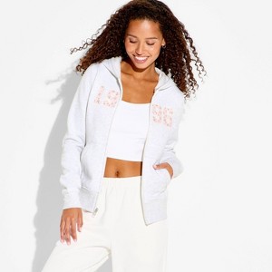 Women's Hooded Zip-Up Sweatshirt - Wild Fable™ : Target