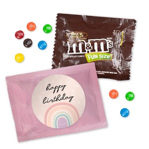 Rainbow Birthday Candy M&M's Party Favor Packs (12ct or 24ct) - Milk Chocolate - 1 of 2