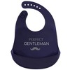 Hudson Baby Infant Boy Silicone Bibs 2pk, Perfect Gentlemen, One Size - 2 of 3
