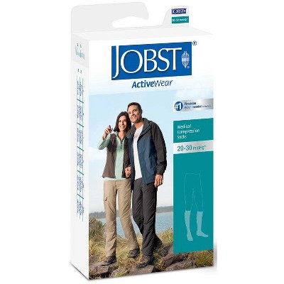 JOBST ActiveWear Knee-High Compression Socks - Firm (20-30 mmHg) - Small - White