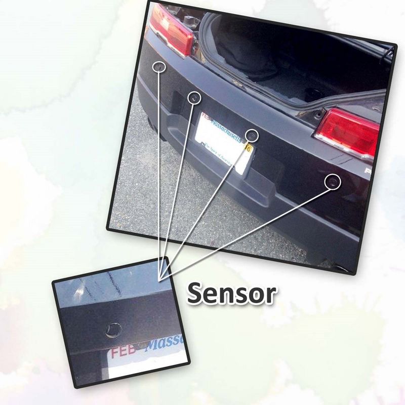 New 4 Parking Sensors LED Display Car Reverse Backup Radar System, 4 of 8