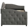 Twin Size Upholstered Daybed with Trundle for Bedroom - 4 of 4