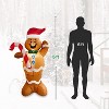 5ft Inflatable Gingerbread Man with LED Lights by 4E's Novelty. Perfect for Christmas parties, and indoor or outdoor decoration. - 2 of 4