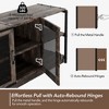 TV Stand for 65 Inches - Farmhouse Entertainment Center with Storage Cabinet, Mesh Doors, Industrial Media Console Table, for Living Room - 4 of 4