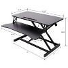KTMBDW Height Adjustable Standing Desk 31.5” Wide Sit to Stand Converter Stand Up Desk Tabletop Workstation for Laptops Monitor Riser - 4 of 4