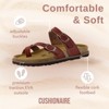 CUSHIONAIRE Pluto Cork Footbed Summer Sandals for Women 2025 Comfortable Slides with Adjustable Buckles, Toe Loop & Stitched Design - 2 of 4