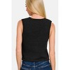 Women's Hook And Eye Closure V-neck Sweater Vest - ZENANA - 2 of 3