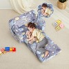Kids Couch, Glow In The Dark Toddler Chair, 2-In-1 Convertible Kids Sofa to Lounger, Soft Plush Fold Out Kids Sofa Bed Furniture for Playroom - 3 of 4