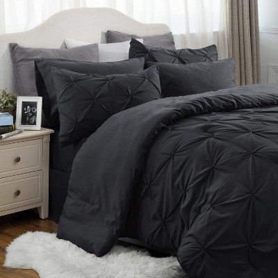 Bedsure Comforter Set – Solid Diamond Pintuck Design Bedding, Elegant and Soft Bed in a Bag for All Seasons