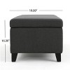 50"W Storage Bench, Upholstered Accent Footstool Bench, Entryway Bench, Bedroom Bench -ModernLuxe - 4 of 4