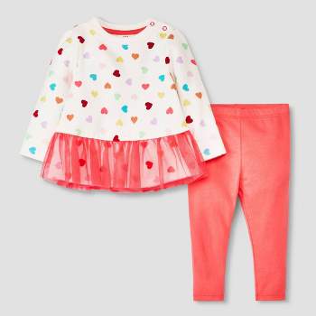 Carter\'s Just One You®️ Baby Girls\' Floral Top & Skirtall Set - Burgundy :  Target
