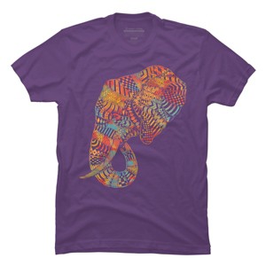 Men's Design By Humans Elephant (Majestic) By kase T-Shirt - 1 of 3