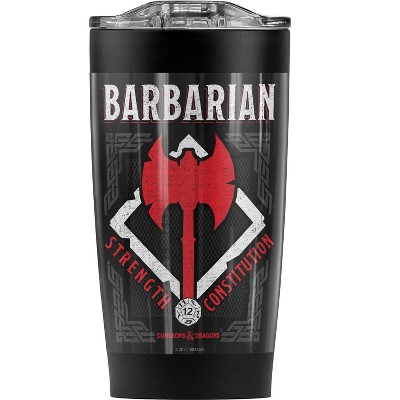 Dungeons And Dragons Barbarian Steel Tumbler 20oz Coffee Travel Mug