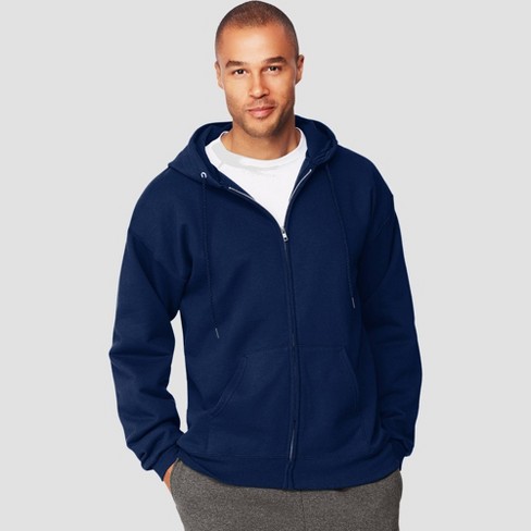 dark blue zipper hoodie