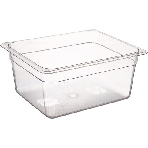 Winco Storage Container, Clear Polycarbonate, Square, 2 Quart : Target