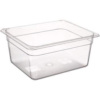 Winco SP7206 Poly-Ware Polycarbonate Half Size Food Pan 5-1/2" High