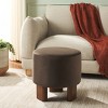 Mista Ottoman With Wood Legs - OTT1310 - Safavieh - 2 of 4