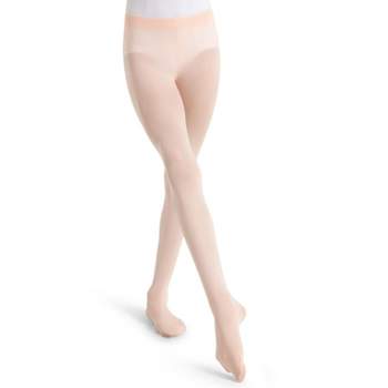 PINK DANCE TIGHTS footed dress ballet CAPEZIO Footed Tights 1815C