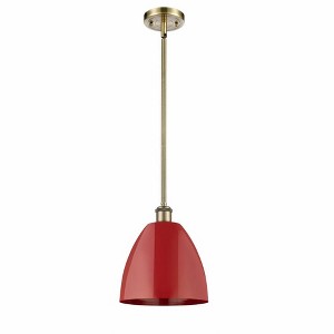 Plymouth Dome - 1 Light Stem Hung Pendant In Industrial Style-10.88 Inches Tall and 9 Inches Wide - 1 of 1