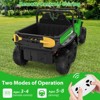 Garvee 24V 4WD 6-Wheel Ride On Dump Truck for Kids, 2-Seater Electric Truck with Remote Control, Motorized Dump Bed, Shovel, LED Lights & Music - 3 of 4
