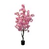 Artificial Cherry Blossom Tree for Indoor Outdoor Decor - Faux Silk Sakura Tree in Pot - 4 of 4