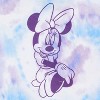 Disney Girl's Minnie Mouse Elegantly Sitting Tie-Dye Cropped T-Shirt - 3 of 4