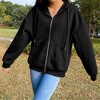 Coolmee Women's Fleece Lined Zip Up Hoodies Casual Hooded Jacket Workout Full Zip Sweatshirts with Pocket - 2 of 4