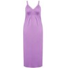 Avenue Women's Plus Size Lace Trim Maxi Sleep Dress - 4 of 4